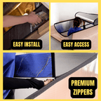 Energy Wise Attic Tent - 25"x54"x11", Air Tight Attic Door Insulation Cover With Easy Zipper Access - Energy Wise Brand