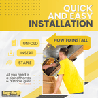 Energy Wise Attic Tent - 25"x54"x11", Air Tight Attic Door Insulation Cover With Easy Zipper Access - Energy Wise Brand