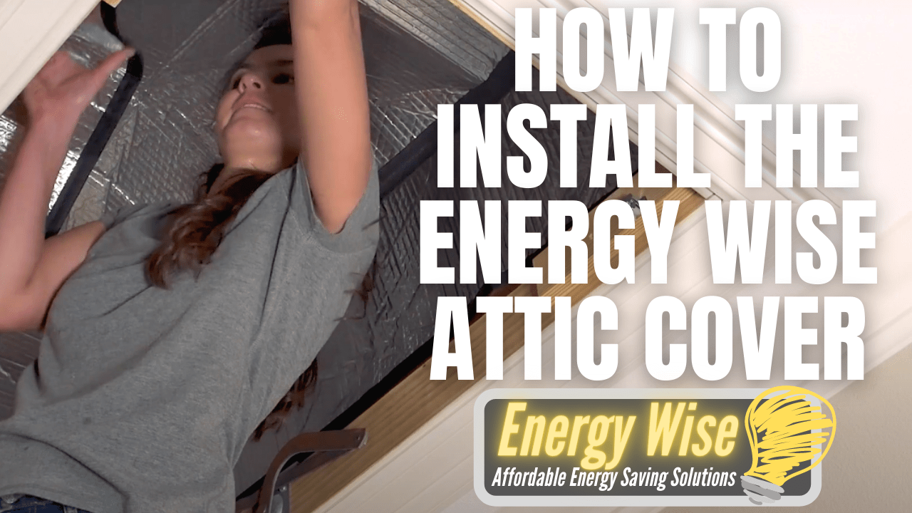 Energy Wise Attic Door Insulation Cover, R-Value 15.5, Air Tight Attic Pull Dow
